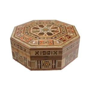  Deluxe Syrian Mosaic Wood Inlay Decorative Octagonal 