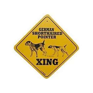  German Shorthaired Pointer Crossing Dog Sign: Home 