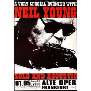  Neil Young   Solo & Acoustic 2003   CONCERT   POSTER from 