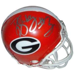  D.J. Shockley Autographed Georgia Bulldogs Mini Helmet 