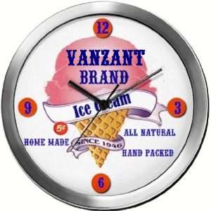  VANZANT 14 Inch Ice Cream Metal Clock Quartz Movement 