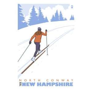 Cross Country Skier, North Conway, New Hampshire Stretched 