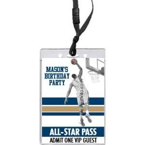  Wizards Colored Dunk All Star Pass Invitation
