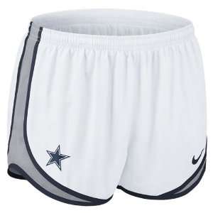   Cowboys Womens NFL Tempo Running Shorts (White): Sports & Outdoors