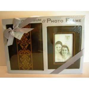  Brown Photo Album & Photo Frame Gift Set Fits 3.5 x 5 in/4 