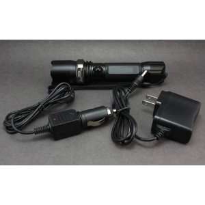  300 Lumens Rechargeable LED Flashlight with AC and DC 