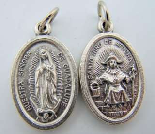 Our Lady Of Guadalupe & Santo Niño de Atocha Doulbe Sided Medal 