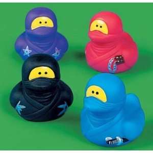  Ninja Rubber Duckies Set of 4: Toys & Games