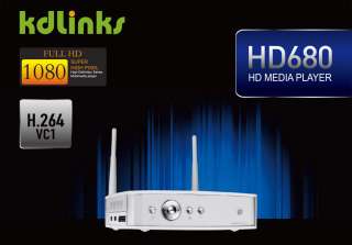   Network 1080P HD TV Media Player WiFi HDD MKV FLV MP4 Realtek 1185