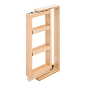   Filler Pullout SPICE RACK REAL WOOD ROLL OUT TRAYS WALL CABINET  