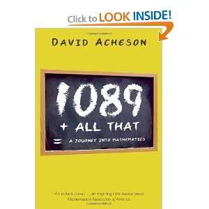   All That A Journey into Mathematics [Paperback] David Acheson Books