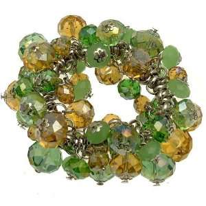 Acosta   Peridot, Topaz AB & Cloudy Green Swarovski Crystal Beads 