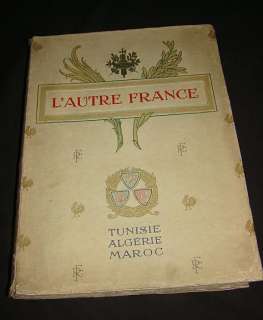 TUNISIA MOROCCO ALGERIA Huge PHOTOGRAPH BOOK Paris 1915  