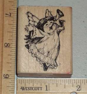 ANGEL TOOT VINTAGE rubber stamp STAMPENDOUS  