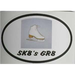  Ice Figure skating sk8 gr8 sticker vinyl skate: Everything 