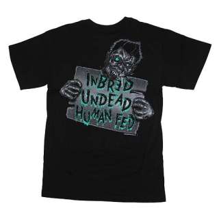  Zombie Kreepsville 666 Undead Cannibal Mens Black T Shirt L  