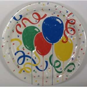  Printed Paper Plates : Healys Balloons Dinner Paper 