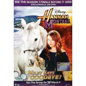  Hannah Montana Miley Says Goodbye Movie Poster 26 X 40 