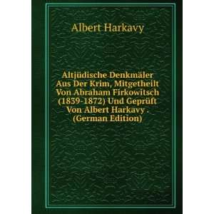   Von Albert Harkavy . (German Edition): Albert Harkavy: Books