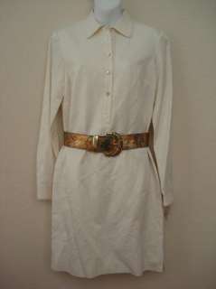 ANNE KLEIN NY Classic Shirt Dress Sz 4 NWT $350  