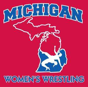 Michigan Womens Wrestling Red T shirt Fundraiser  
