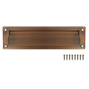 National 2 By 11 inch Antique Bronze Mail Slot 038613336131  
