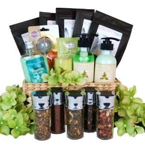 Mothers Day: Serenity, Spa Tea Gift Basket:  Grocery 