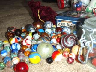 Big Vintage Marbles Collection Some Rare Mint  