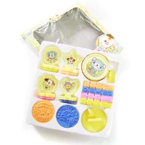  Japanese Fun Cute Friends Yellow Stamp Set Toys & Games