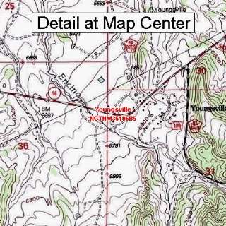  USGS Topographic Quadrangle Map   Youngsville, New Mexico 
