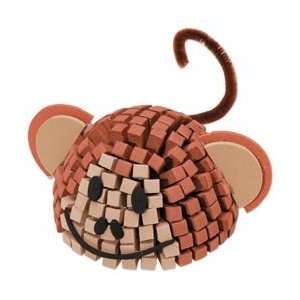 Darice Fun Foam Friends 3D Mosaic Kit Monkey 10615 65; 6 Items/Order 