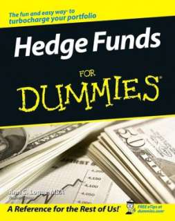 hedge funds for dummies ann c logue paperback $ 16