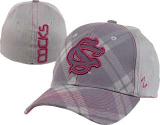 South Carolina Gamecocks Charcoal Tartan Flex Hat  