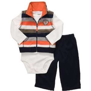    Carters Infant Boys 3pc Microfleece Vest Set Size 3Mos: Baby