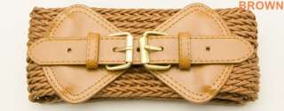 BTB0065 Lady FANCY Stylish Knitted Leather Waist Belt  