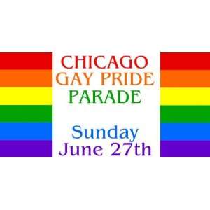  3x6 Vinyl Banner   Pride Parade 