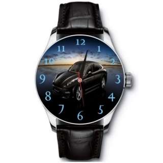 New Black Car Stainless Wrist Watch  