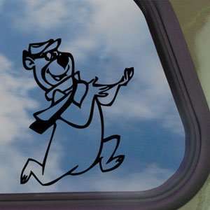  Yogi Bear Cartoon Character Black Decal Window Sticker 