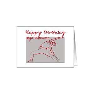  Happy Birthday Yoga Instructor Card Health & Personal 