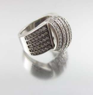 DESIGNER Sterling Silver Cubic Zirconium Band Ring  