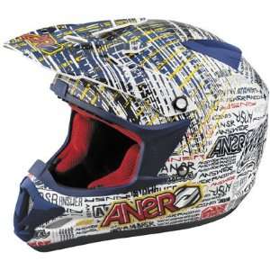   Stewart Dotcom Off Road Helmet (Medium 45 4274 Blue / Red): Automotive