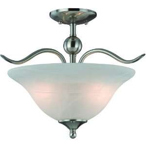 Hardware House H10 4289 Dover Semi Flush Mount Ceiling Light, Satin 