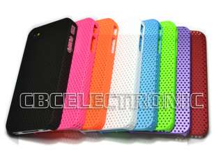 8pcs New Perforation Hard Case Cover Skin for iphone 4G 4S