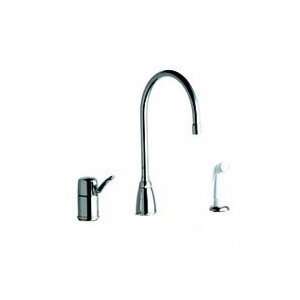 Chicago Faucets 2304CP Kitchen Collection Single Handle Kitchen Faucet 