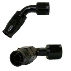  Stainless Steel Line 60° Adaptor,  6 AN Black Everything 