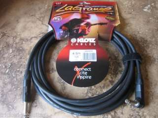KLOTZ LAGRANGE GUITAR CABLE 20 FT STRAIGHT TO RIGHT ANGLE HIGH QUALITY 