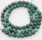 6mm natural malachite round beads gem 15long  