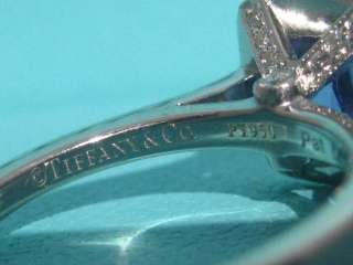TIFFANY & CO. LEGACY PURPLE SAPPHIRE ENGAGEMENT DIAMOND RING SIZE 4.5 
