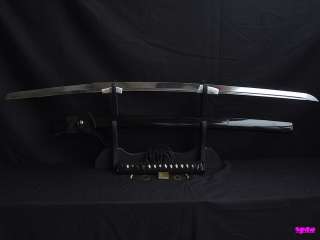 100%Handmade Japanese Sword Katana Cyclone Tsuba Black Very Shapr 