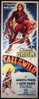 CALL OF THE WILD CLARK GABLE JACK LONDON 1935 INS.  
